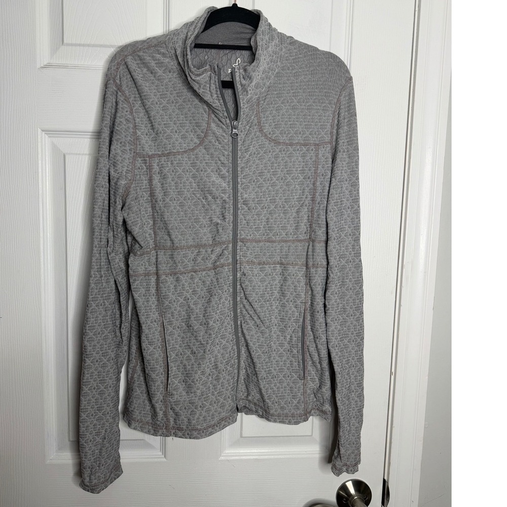 Prana gray zip up size M athletic outerwear